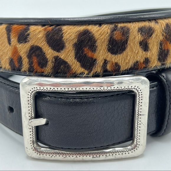 Brighton Accessories Womens Brighton Belt M 3 Leopard Print Calf